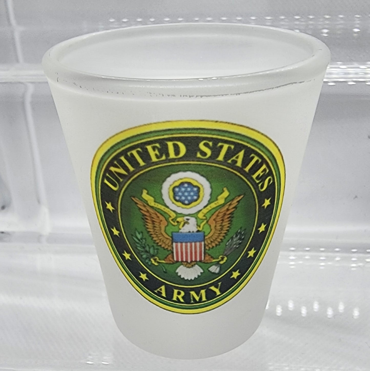Frosted Shot Glass Set - Military Collection (Qty 4)