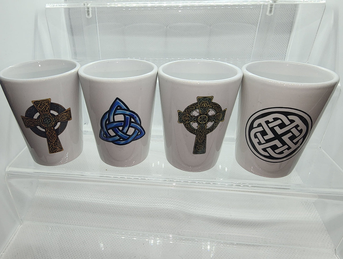 Ceramic Shot Glass Set - Celtic Collection