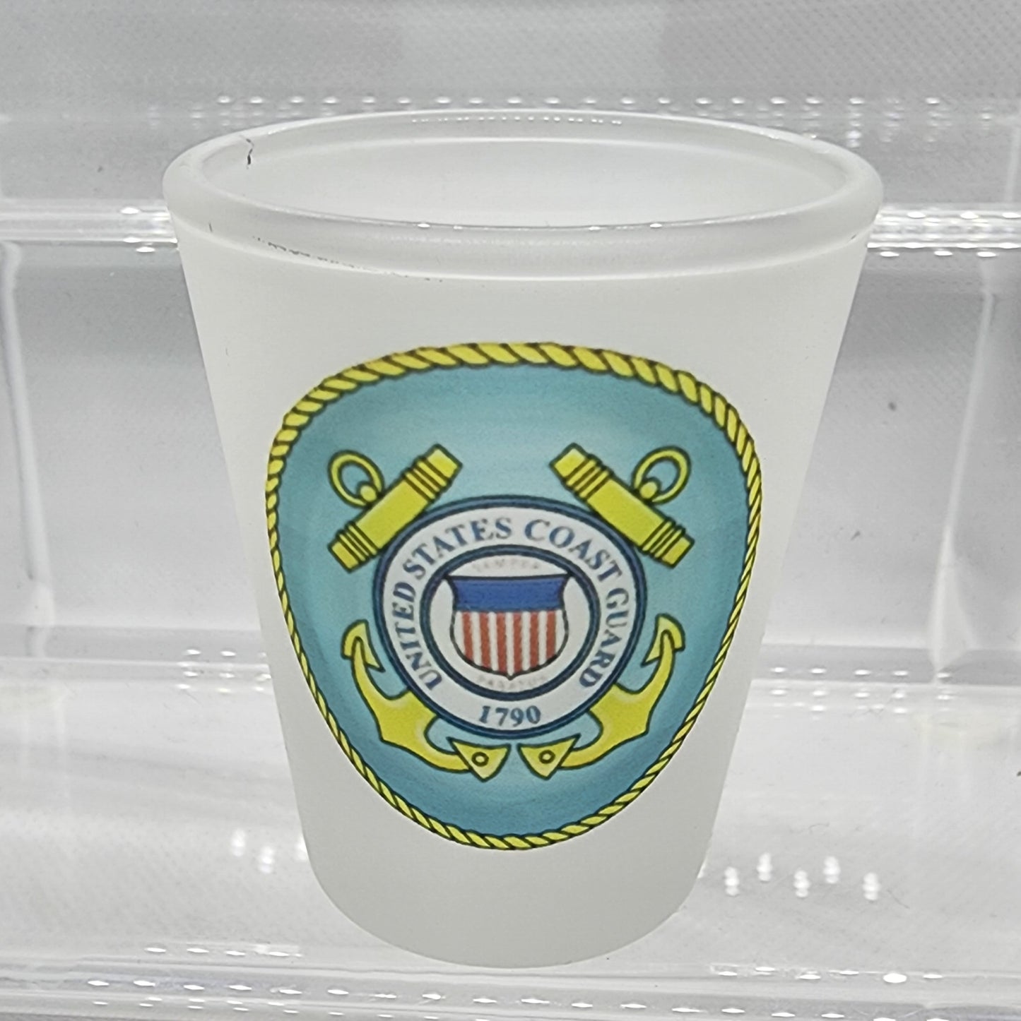 Frosted Shot Glass Set - Military Collection (Qty 4)