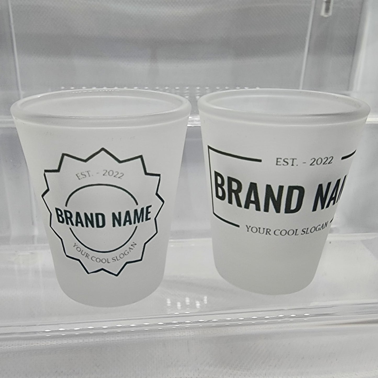 Custom Frosted Shot Glass Set (Qty 4)