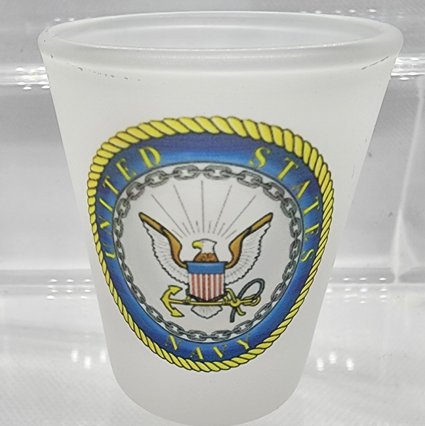 Frosted Shot Glass Set - Military Collection (Qty 4)