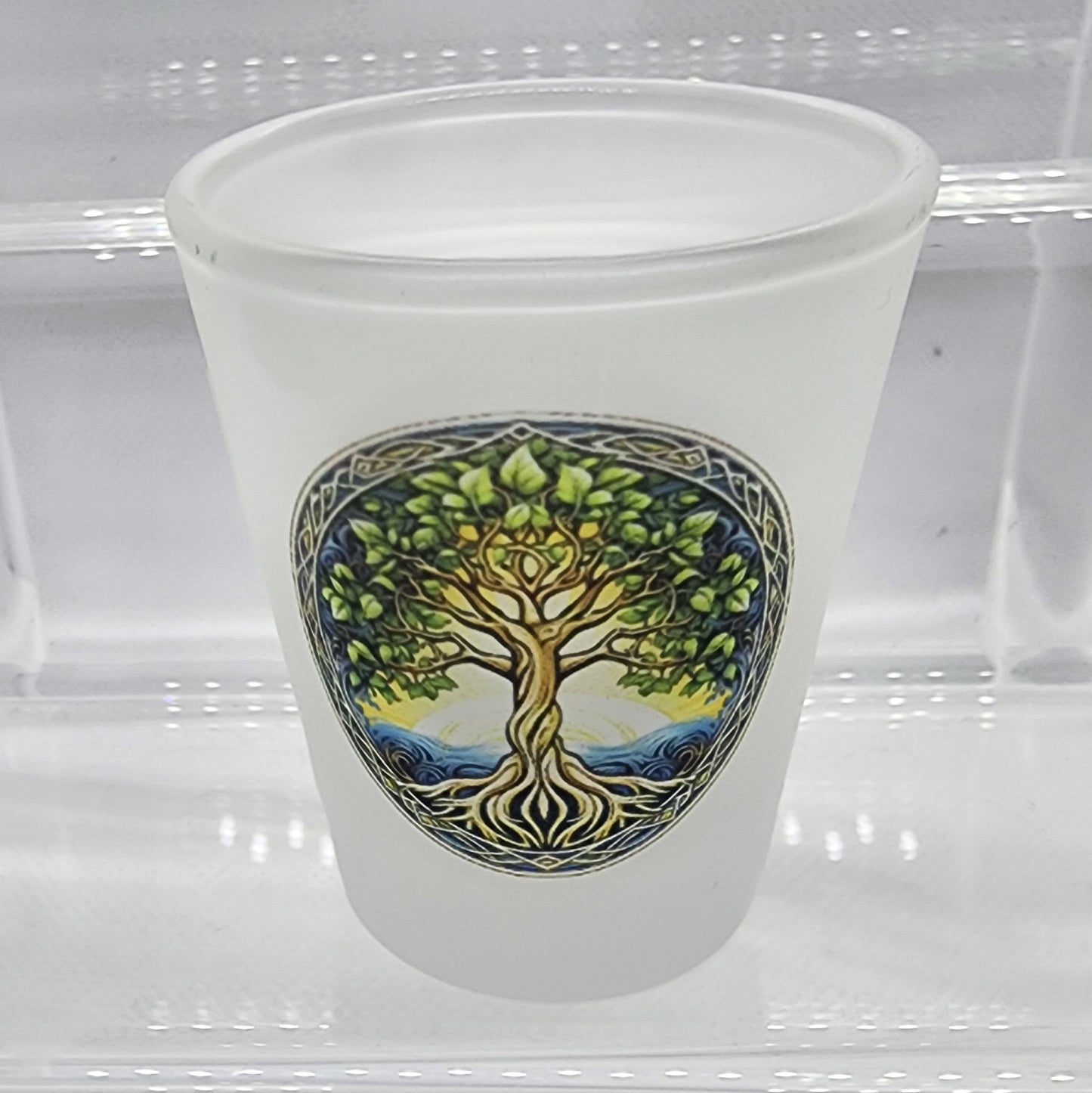 Frosted Shot Glass Set - Celtic Collection (Qty 4)