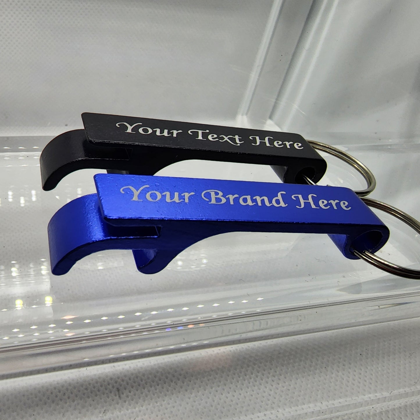 Custom Engraved Keychain Bottle Opener - 6 Pack