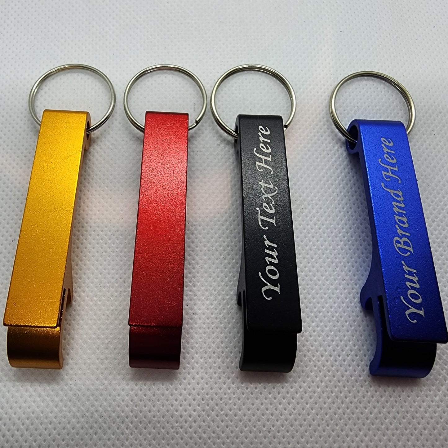 Custom Engraved Keychain Bottle Opener - 6 Pack
