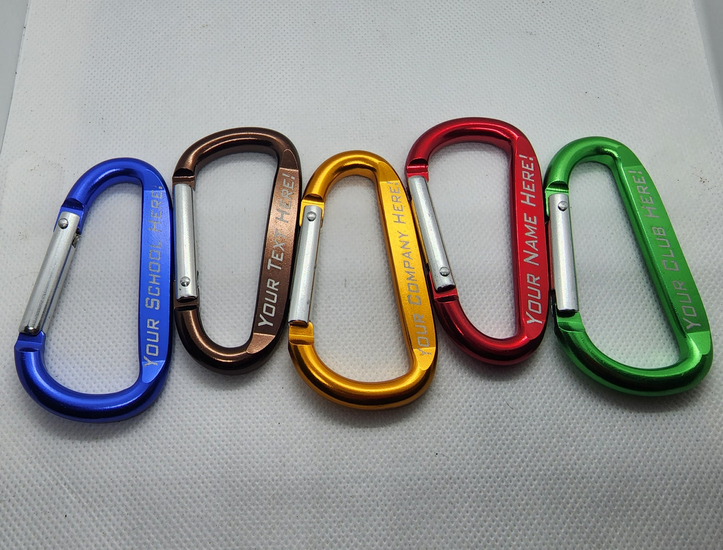 Custom Engraved Carabiner - 10 Pack