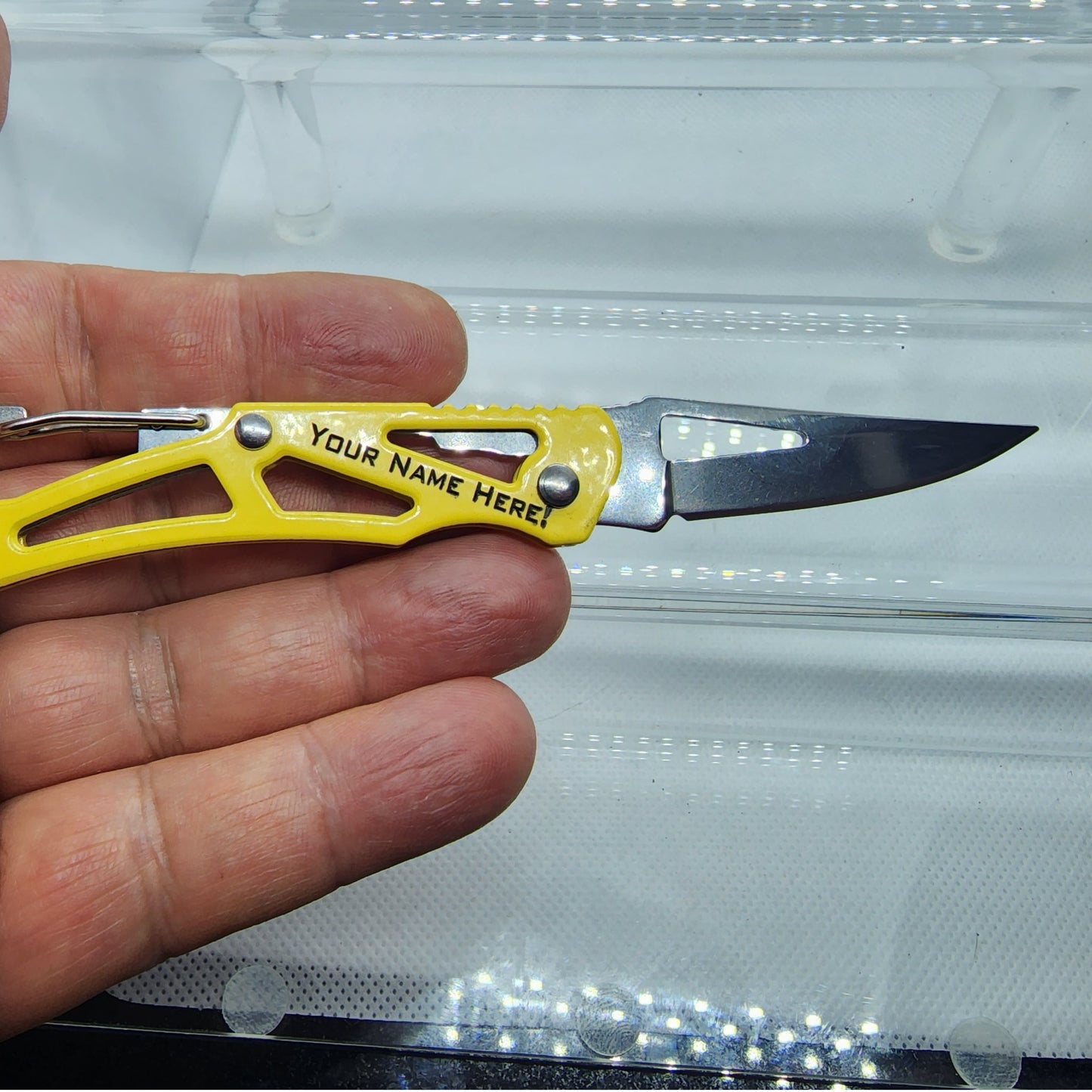 Custom Engraved Keychain Knife