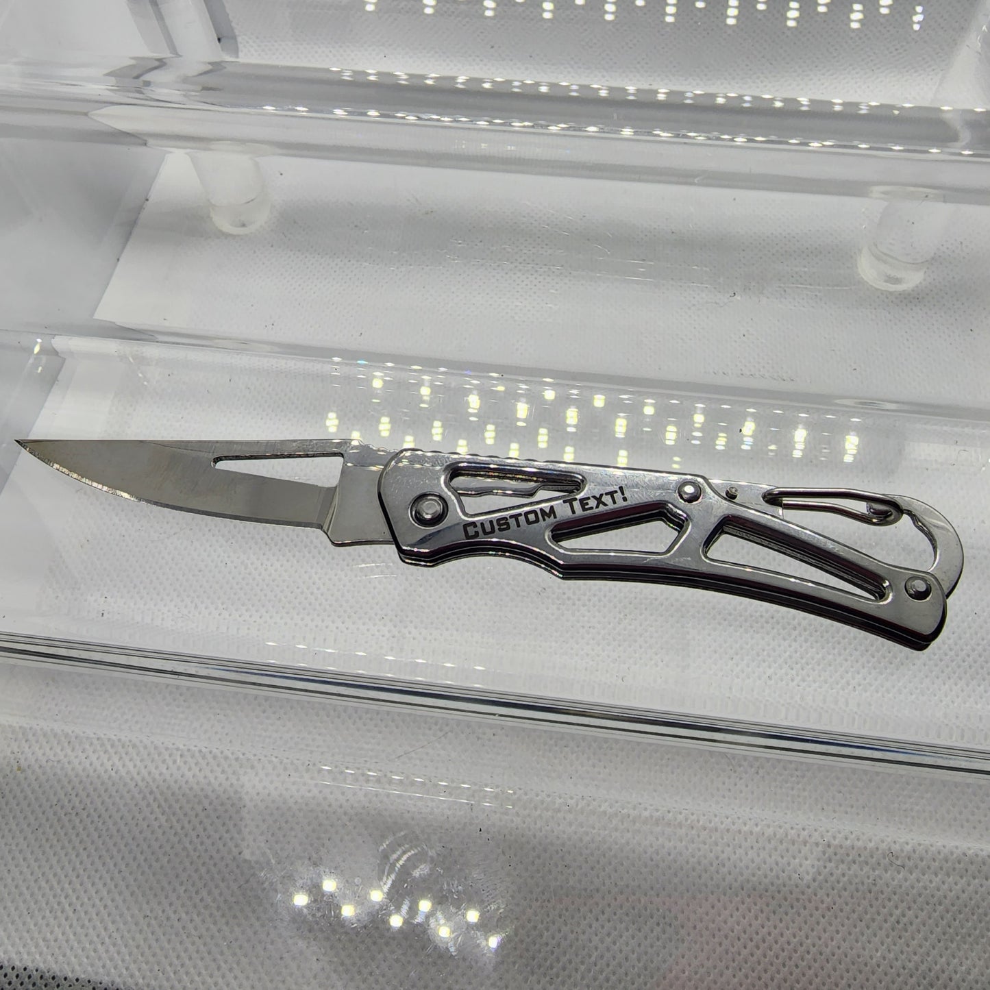 Custom Engraved Keychain Knife