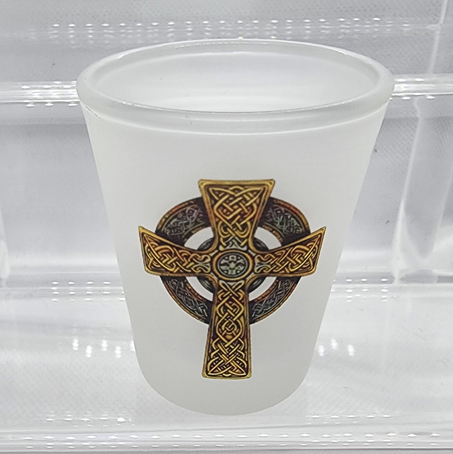 Frosted Shot Glass Set - Celtic Collection (Qty 4)