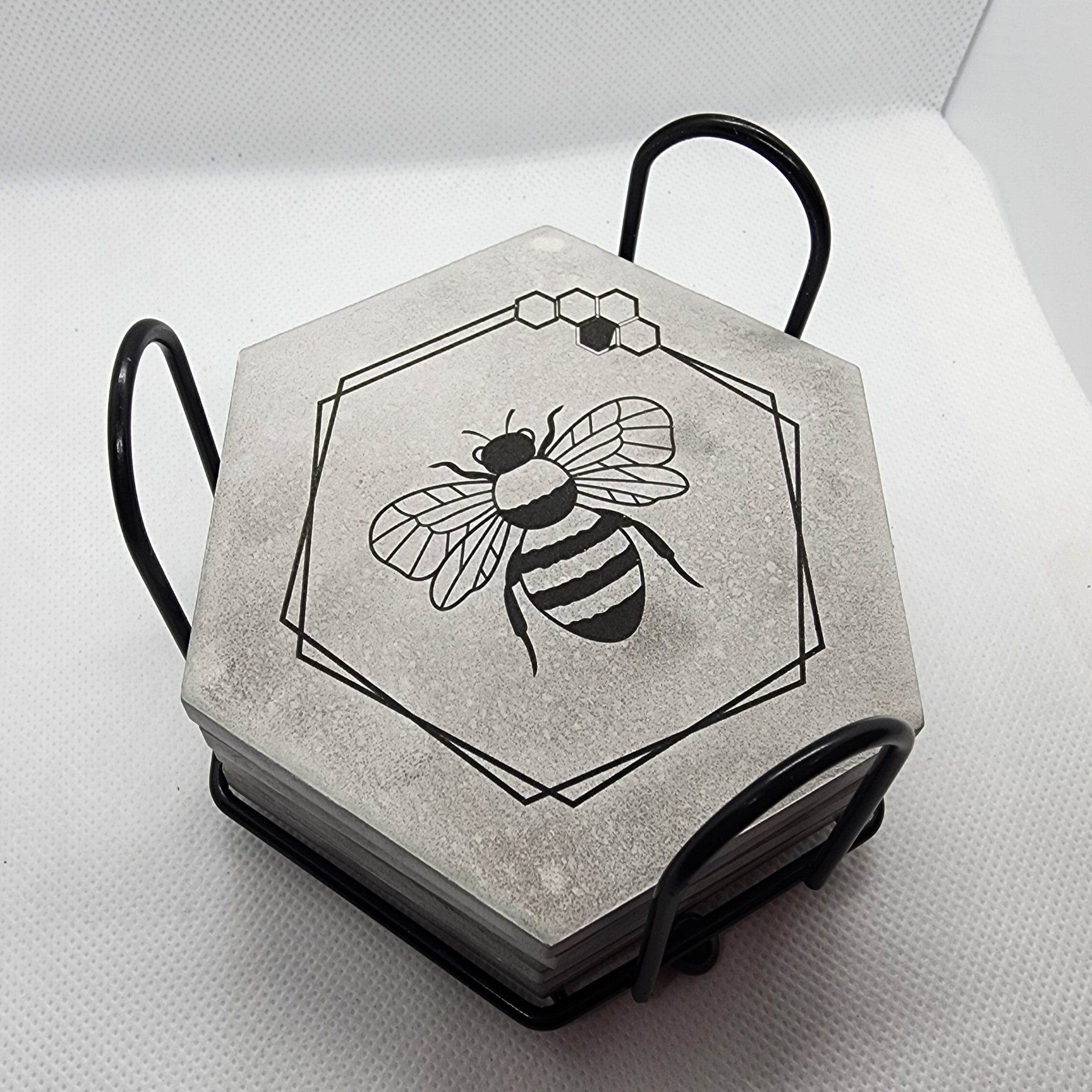 Coaster Set Bee Collection Lightbourne Branding and Gifts