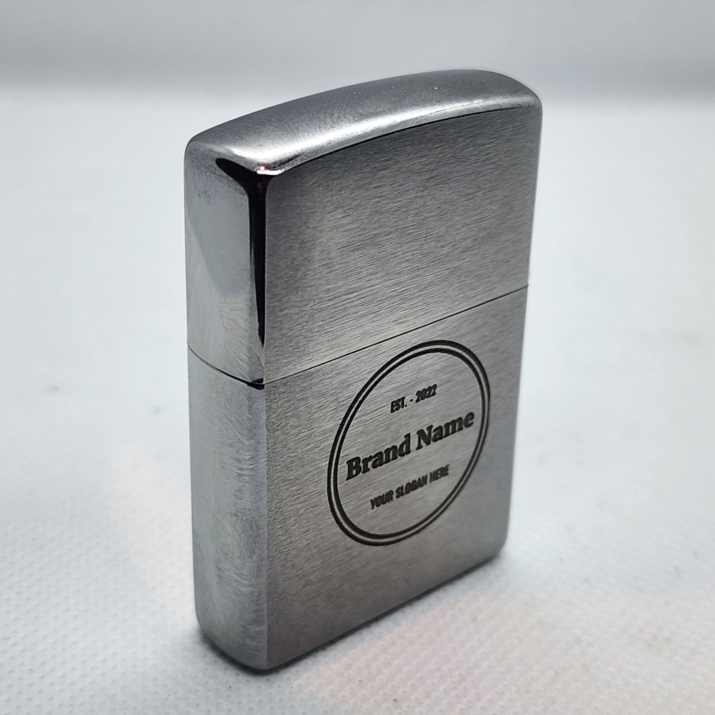 Custom Engraved Zippo Chrome Pocket Lighter