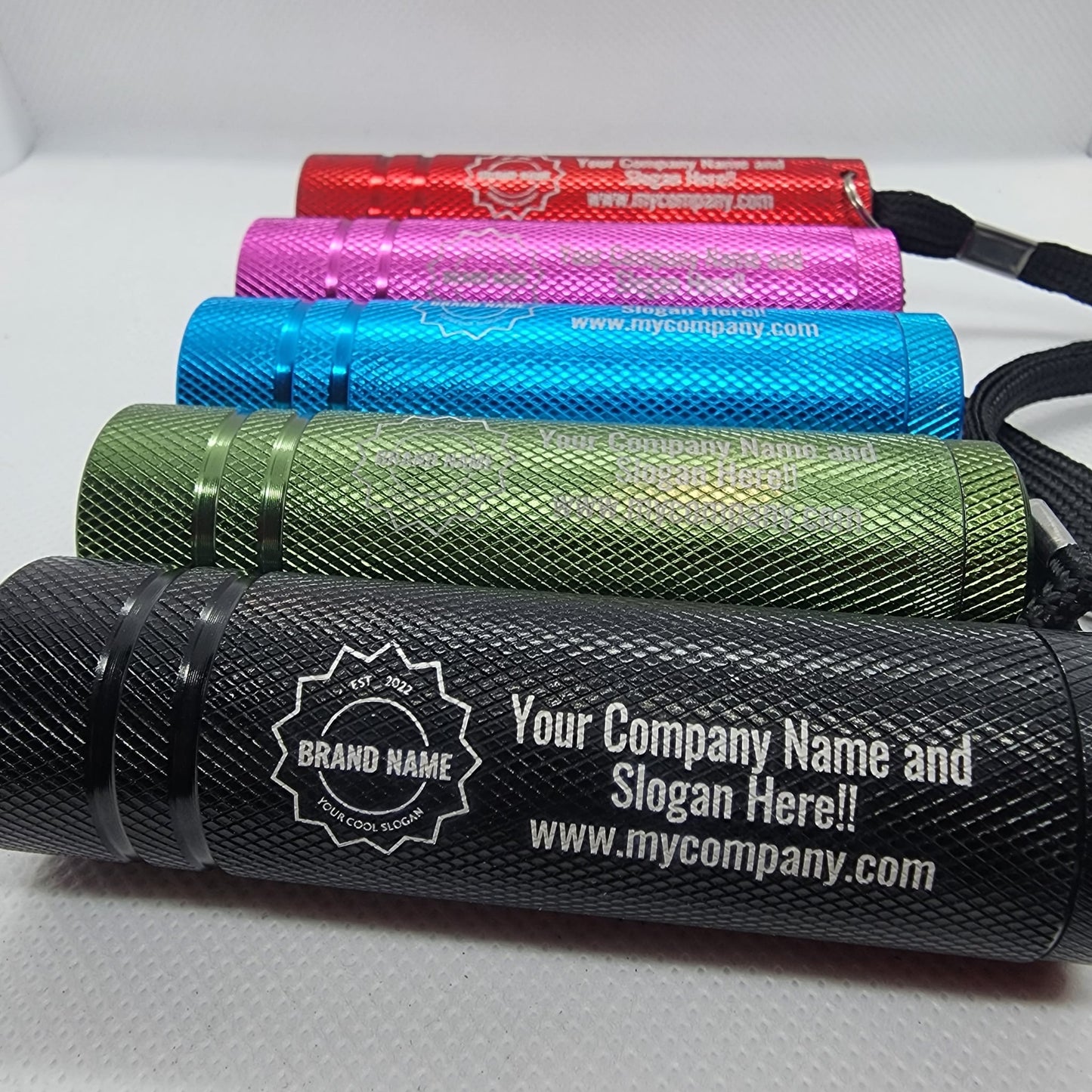 Custom Engraved Flashlight - Textured Barrel